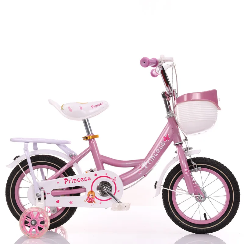 LazyChild Children\'s Bicycle 2-9 Years Old Princess Girl Bicycle Shock Absorption Low Noise Flash Wheel Bicycle DropShipping