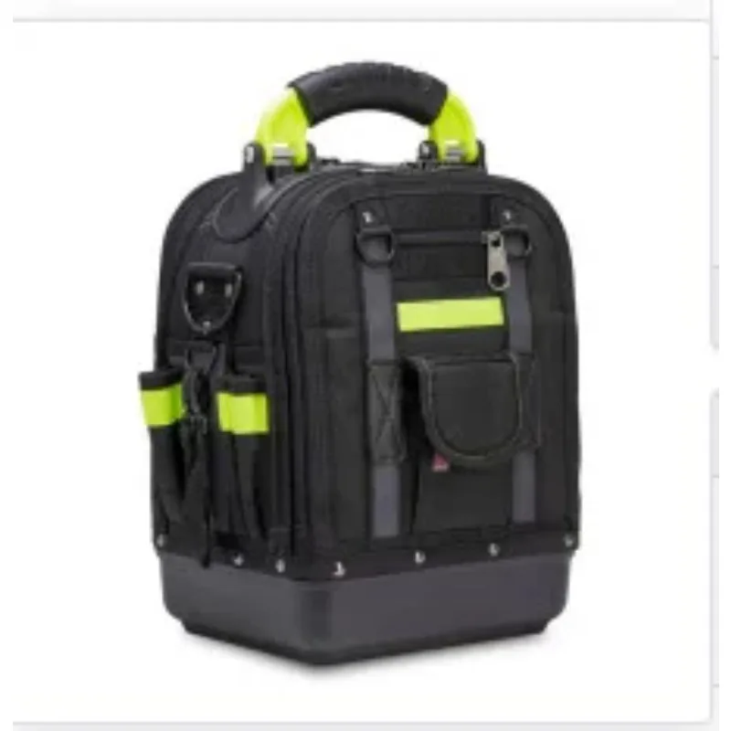 Heavy Duty Large Capacity Tool Bag, Multi-Zipper Multi-Compartment Organizer Pouch Durable Work Tote Bag for Tools