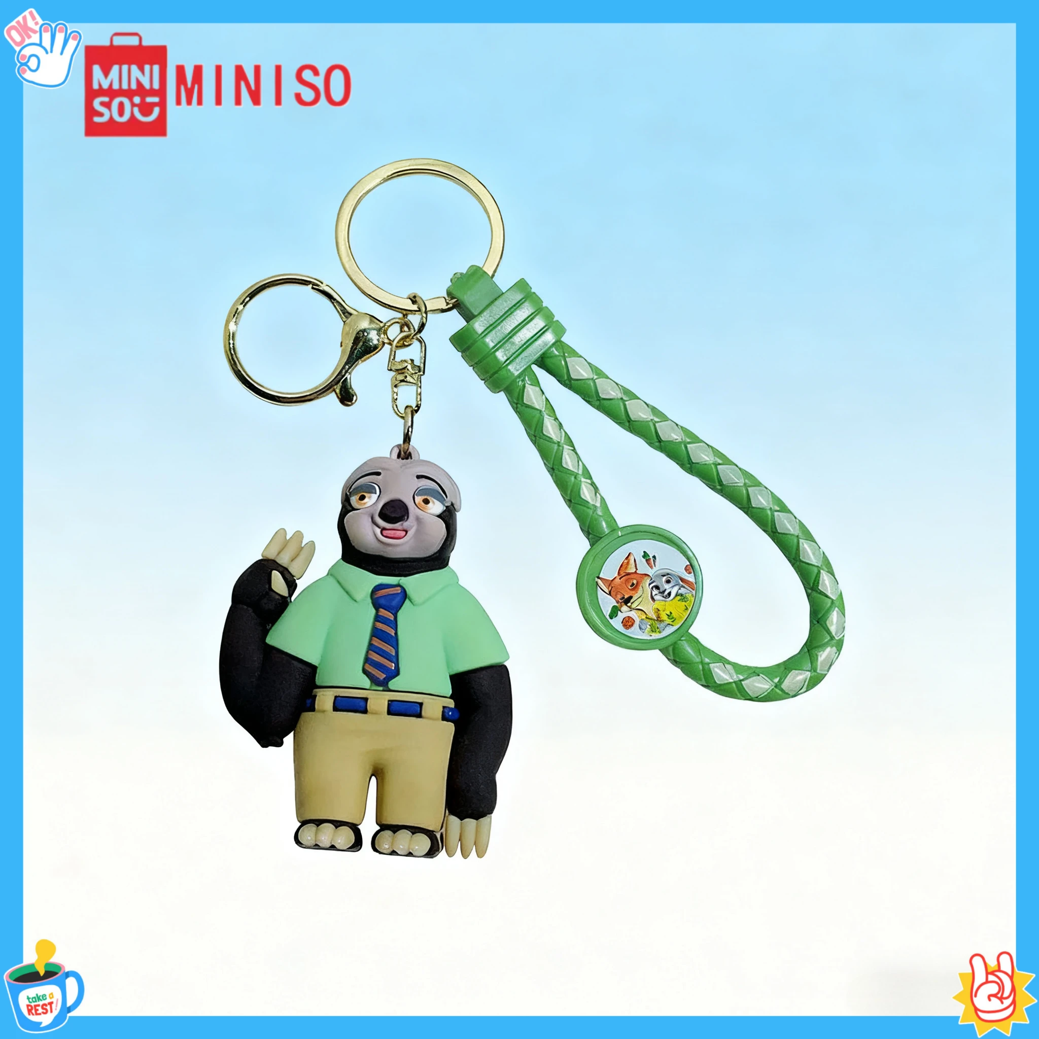 *#*#*MINASO Zoo Key/chain Judy Rabbit Fox Sloth Cartoon Pendant Love Gift Accessories for Couples and Fans