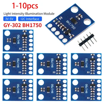 10pcs GY-302 BH1750 BH1750FVI Light Intensity Illumination Module Digital Optical Intensity Illumination Sensor for Arduino