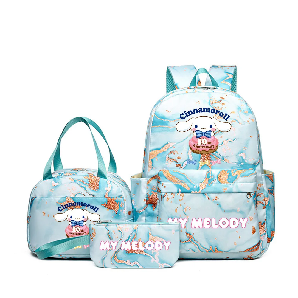 

Рюкзак Sanrio Hello Kitty для женщин, милый большой вместительный нейлоновый школьный рюкзак с принтом, сумкой для обеда и пеналом Kawaii