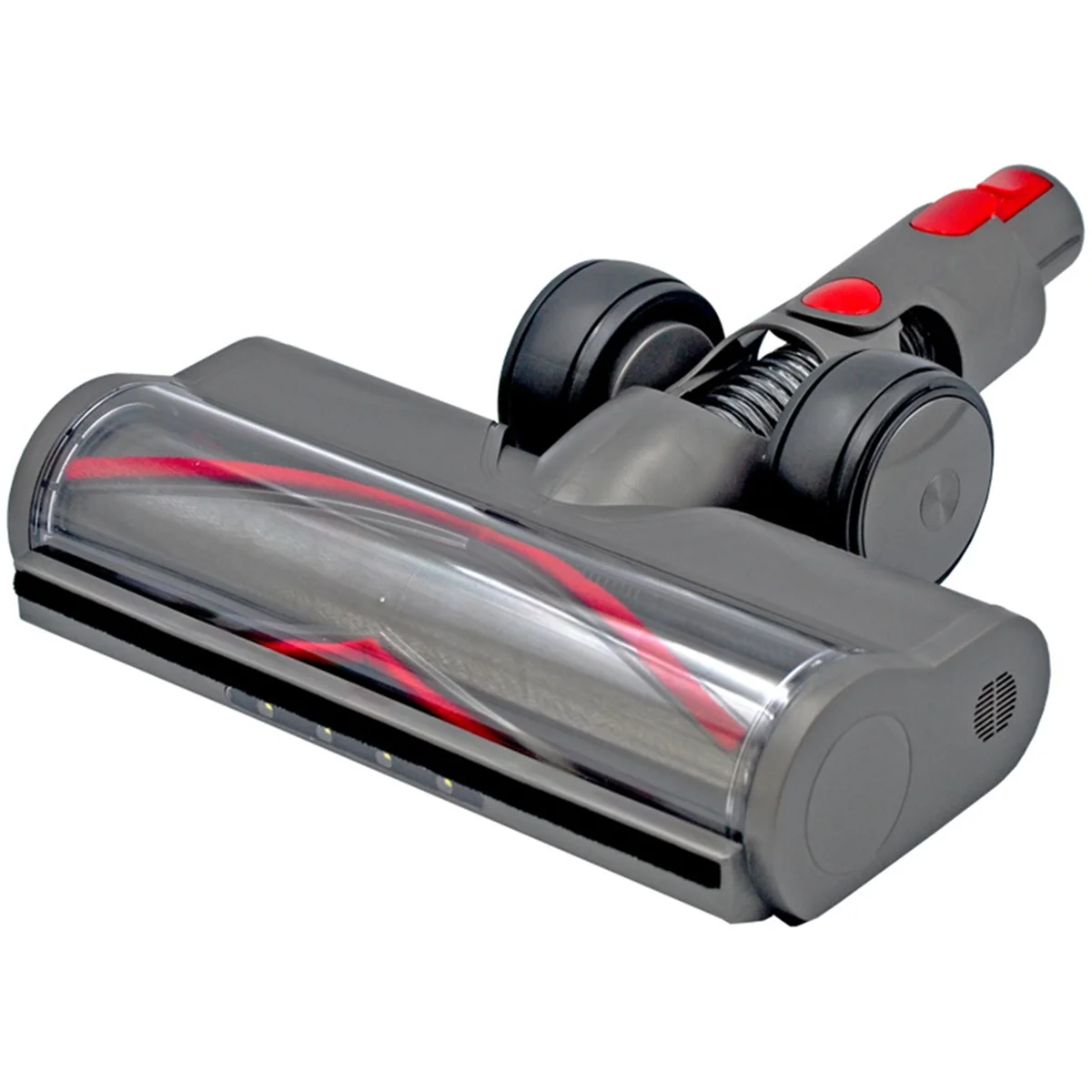 

FNJK-Насадка для деревянного пола для пылесоса Dyson V7 V8 V10 V11 V15 со светодиодными фарами, роликовая насадка с турбощеткой