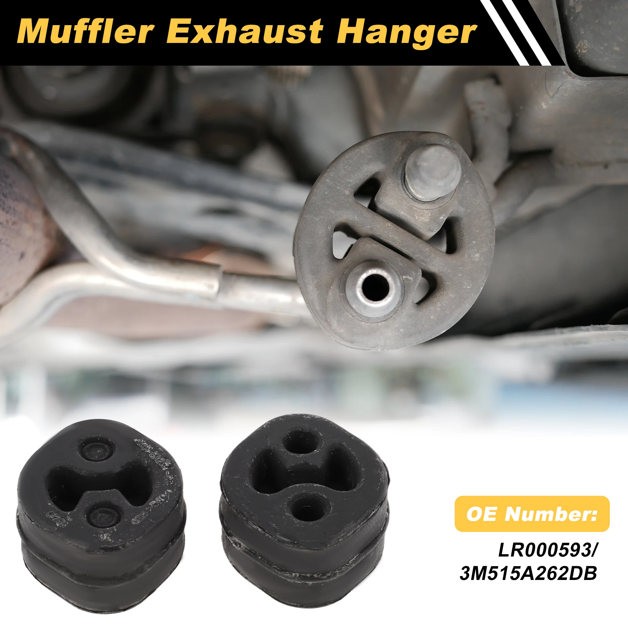 UXCELL Muffler Exhaust Hanger for Ford Endura 18-25 Exhaust Hanger Isolator LR000593