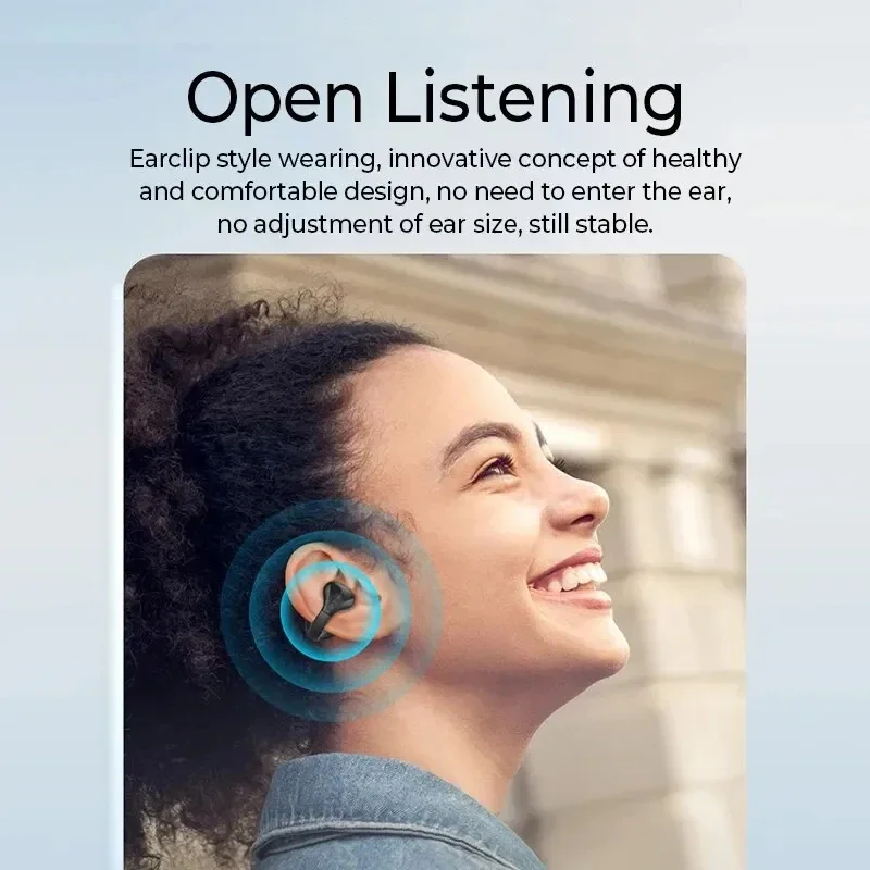 OWS سماعة لاسلكية تعمل بالبلوتوث 5.3 الترجمة سماعات القرط قرط كبس سماعات الأذن Hifi الصوت التحكم باللمس الرياضة مترجم سماعات #5