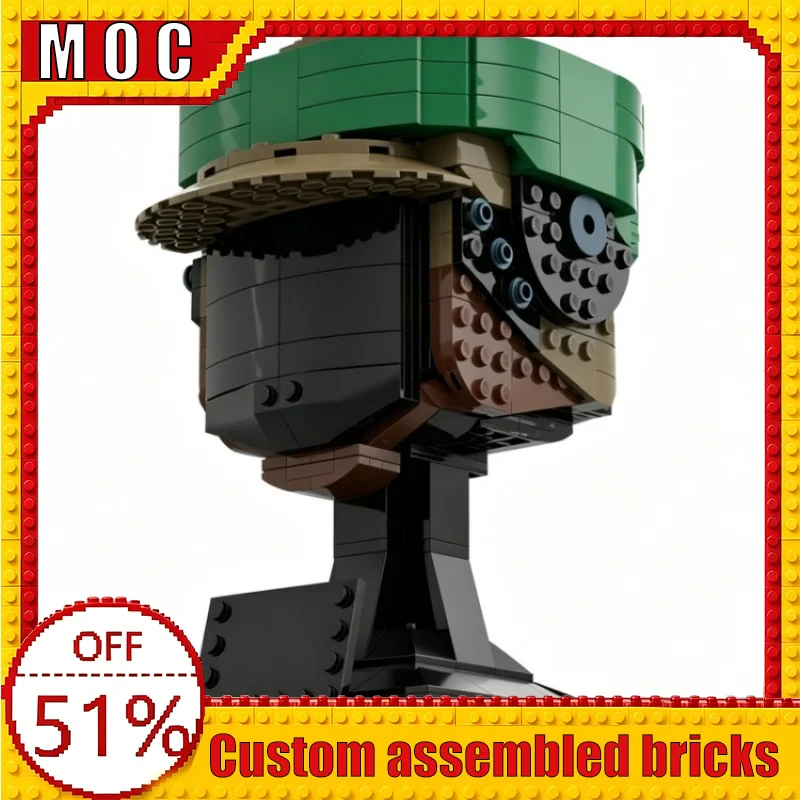 

565PCS War Series Technology Character Trooper Helmet Custom Building Blocks MOC Model Educational Assembly Toy Festival Gifts