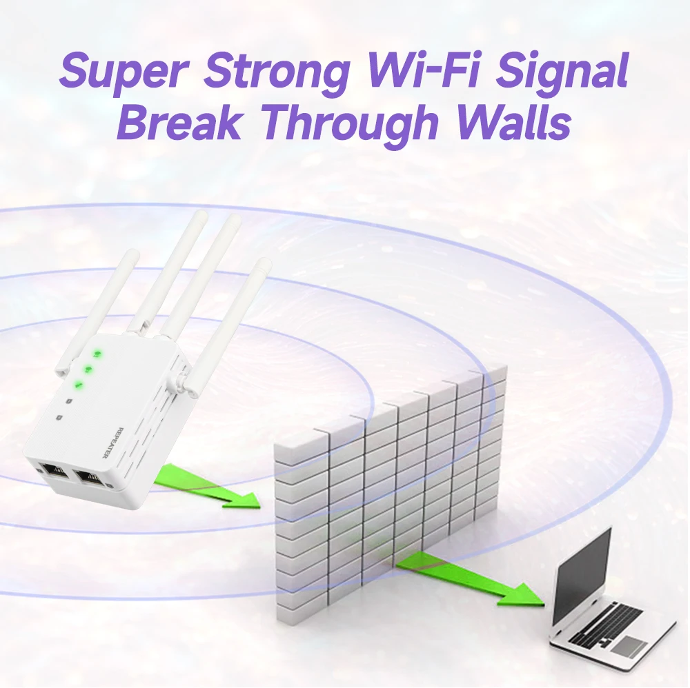 مكرر WODESYS-WiFi ، موسع لاسلكي ، معزز WiFi ، 5G ، G ، مضخم شبكة مزدوج النطاق ، إشارة طويلة المدى ، راوتر WifFi ، Mbps