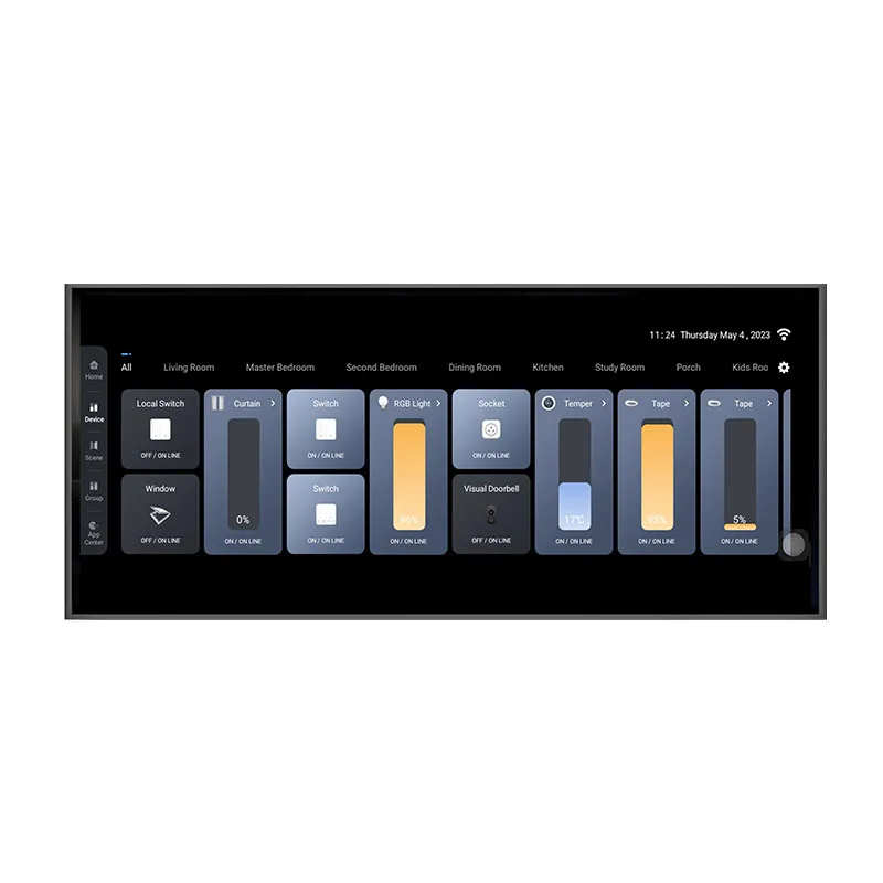 6/7/8/10/12.3 Inch Multi Function Tuya Smart Home Touch Screen Wall Amplifier Smart Switch Wifi Zigbee GatewayHub Control Panel