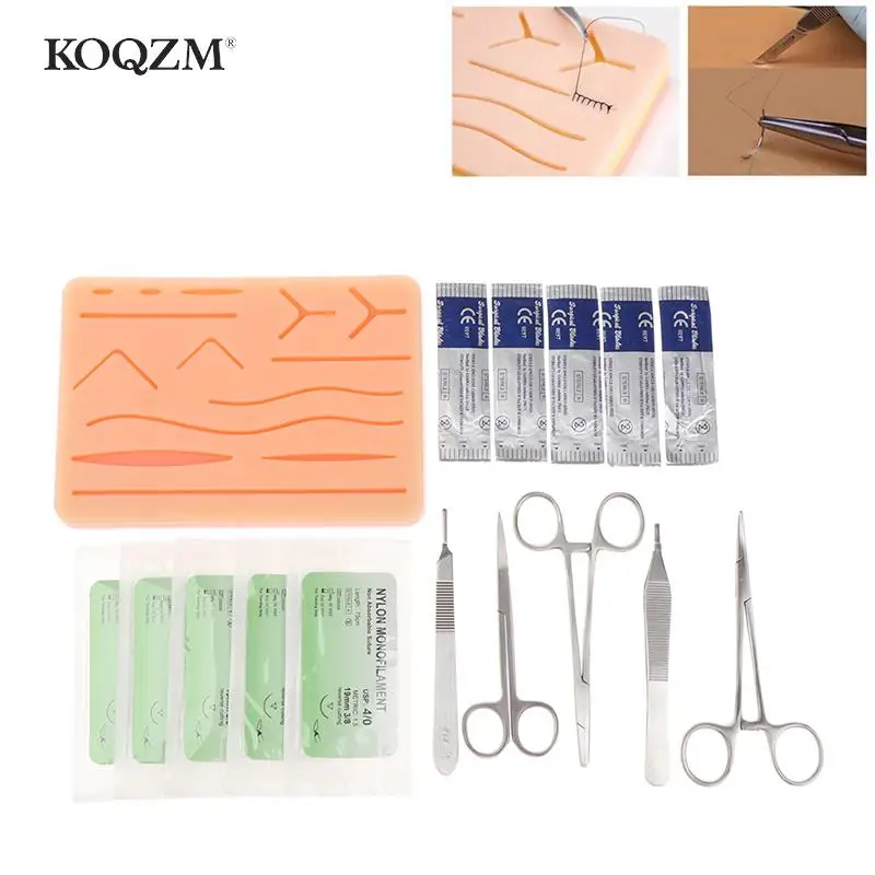 Teaching Equipment 1/2/4pcs/set Surgical Suture Training Kit Skin Operate Suture Practice Model Training Pad Scissors Tool Kit