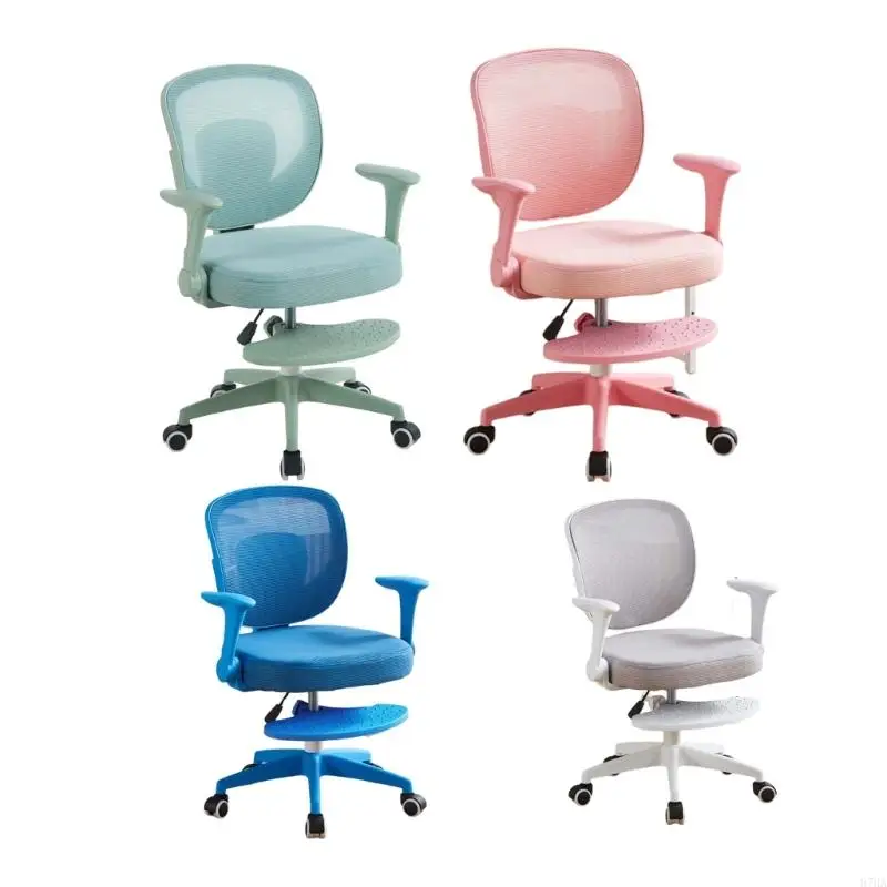 Adjustable Height Ergonomic Kids Study Chair With Back Support and Adjustment For Postures Correction School Work 87HA