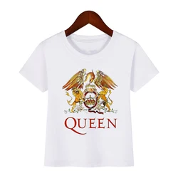 2024 Fashion Children Clothes Rock Band Queen Freddie Mercury Print T Shirt Boys/Girls Funny Kids Summer Short Sleeve Shirt Tops