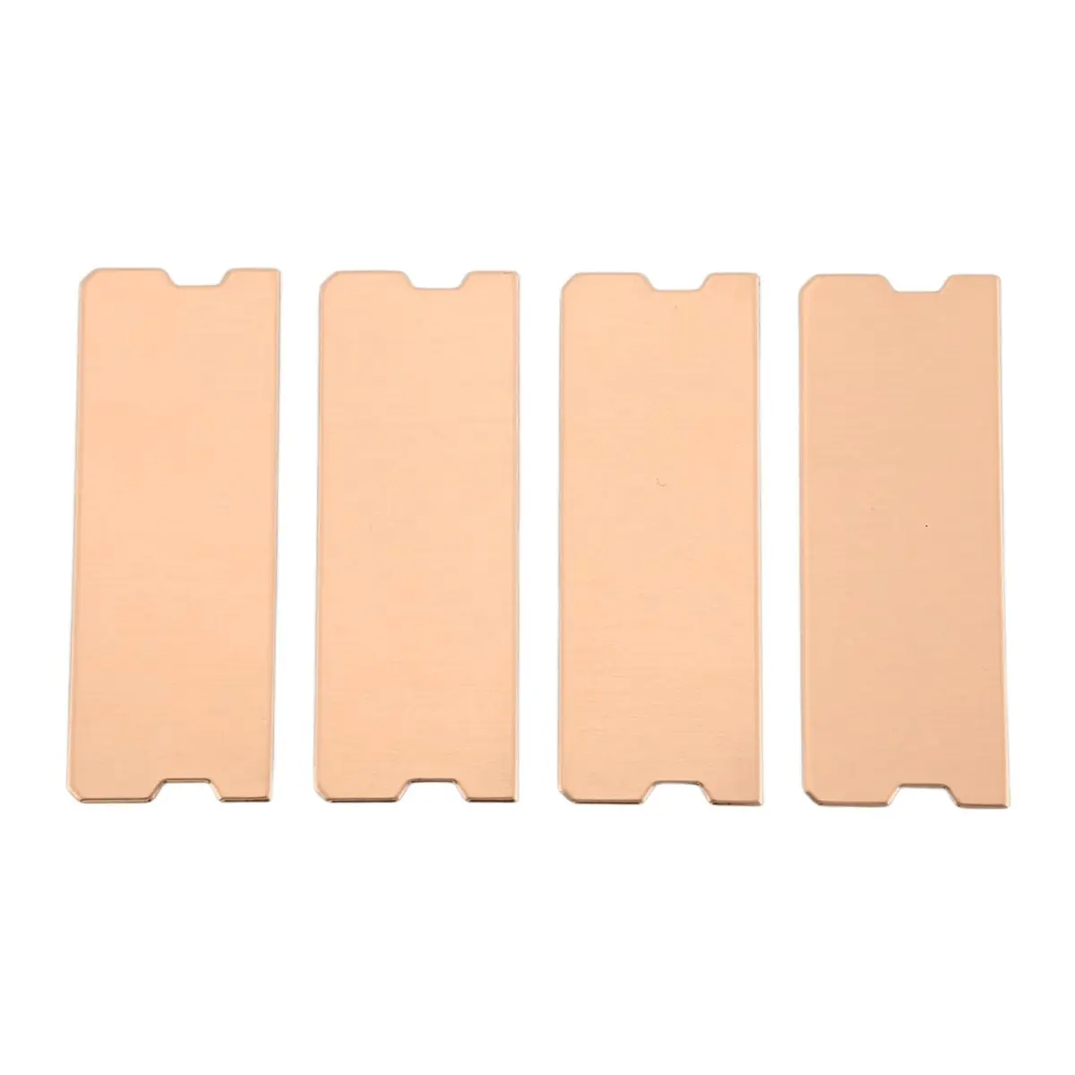 ABGZ 4Pcs Copper Laptop Memory Heatsink Heat Dissipation DDR4/5 Heat Sink Copper Plate