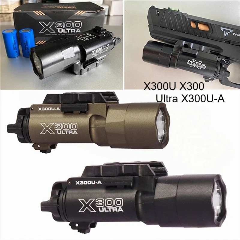 التكتيكية Surefire نمط X300U X300 الترا X300U-A مصباح يدوي ل مسدس ضوء الادسنس خوذة ضوء ث *apon الشعلة ستروب 800 لومينز #2