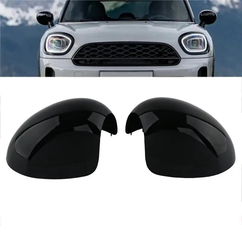 A85E-1Pair Rearview Mirror Shell 51162754913 51162754914 For BMW MINI Cooper R55-R61 07-13 Side Door Wing Mirror Cover Trim