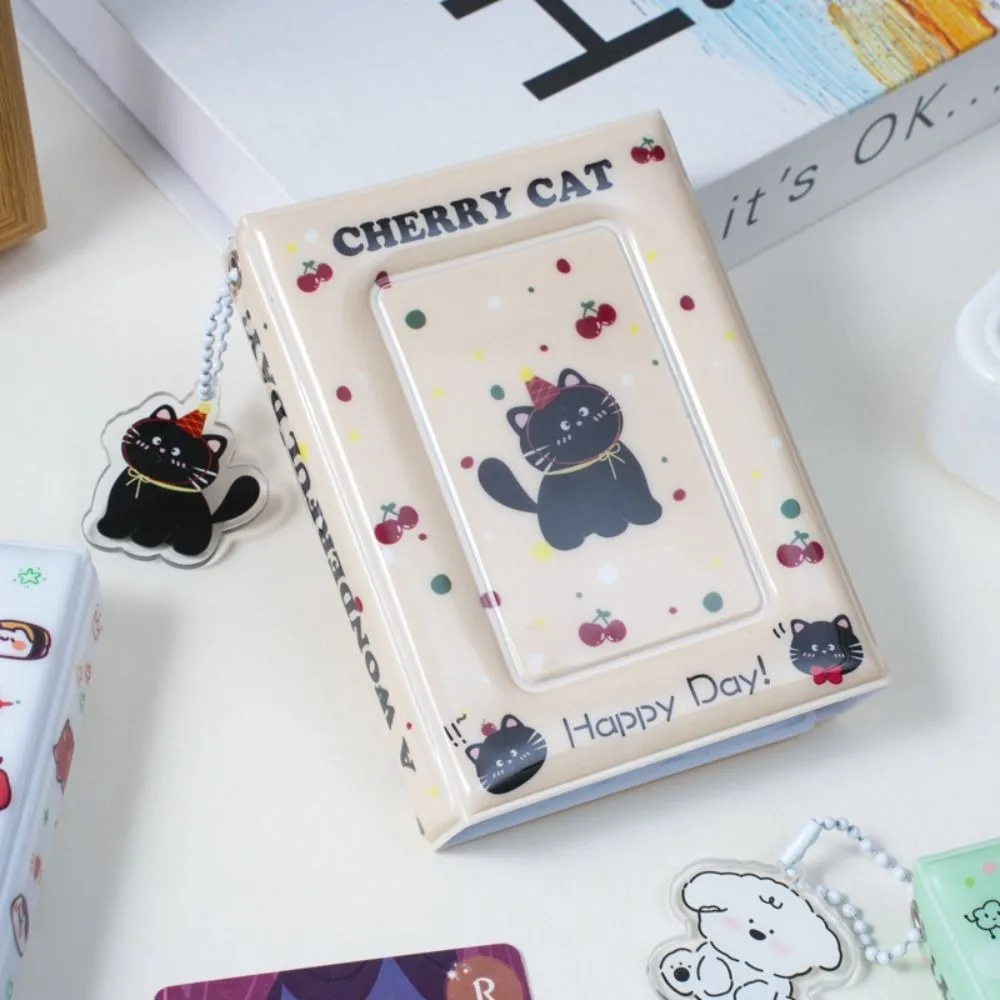 36Card Slots Envelope Photo Album Cartoon Animals 3 Inch Picture Storage Holder Waterproof Ins Small Card Collection Book Girl