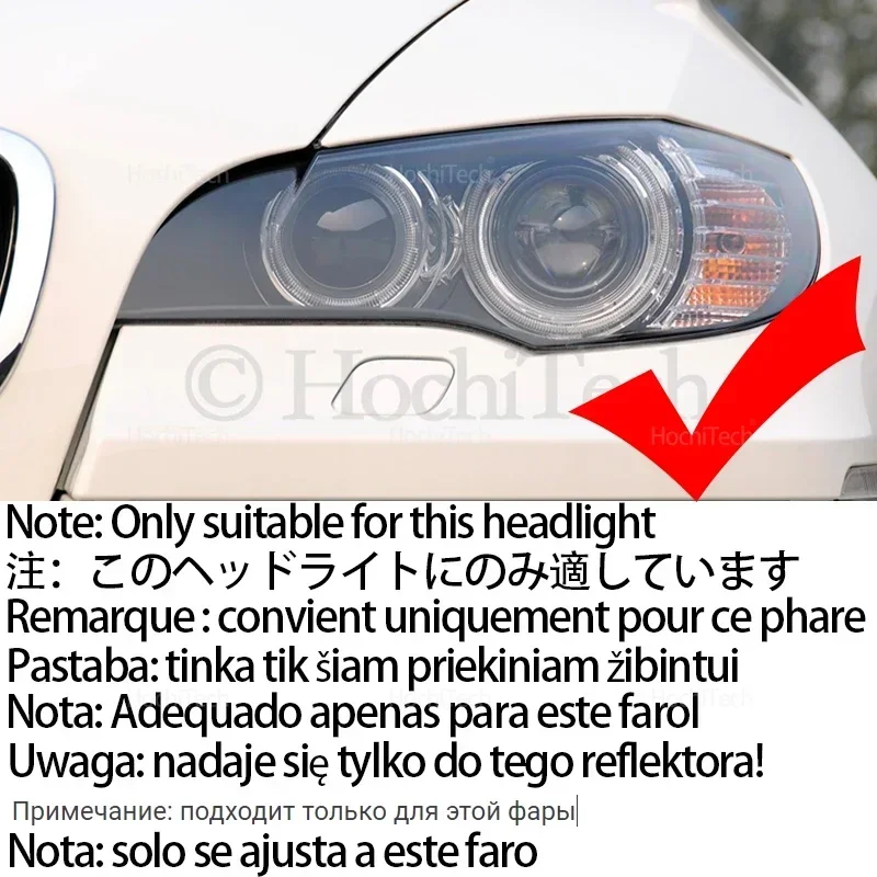 For BMW X6 E71 E72 X6M 2008-2014 Car Accessories 16-Color DRLs - 4 Programmable Flash Modes & Brightness Adjustment