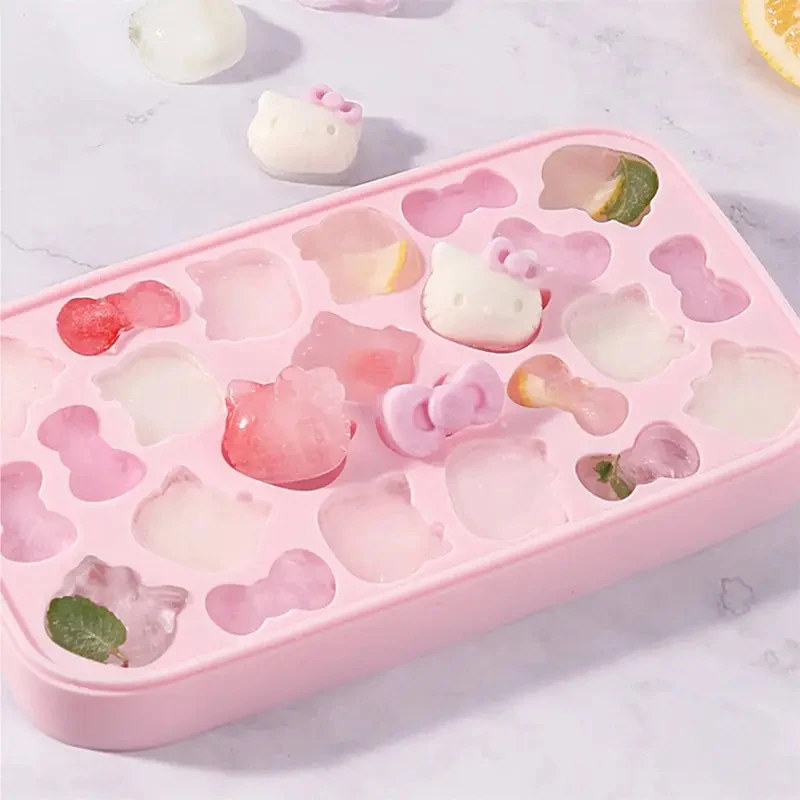 

Cute Silicone Moulds Set With Lid For DIY Rice Ball ,Chocolate, Summer Drinks Ice Cube Mold Kitchen Bakeware Tools