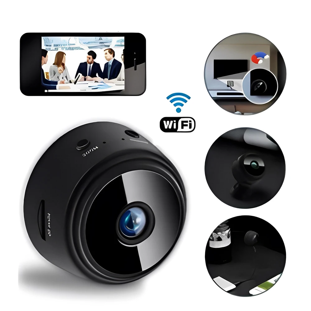 Kit 4 Cameras de Seguranca HD com Conexao App Visao Noturna e Deteccao de Movimento Protecao Residencial e Comercial