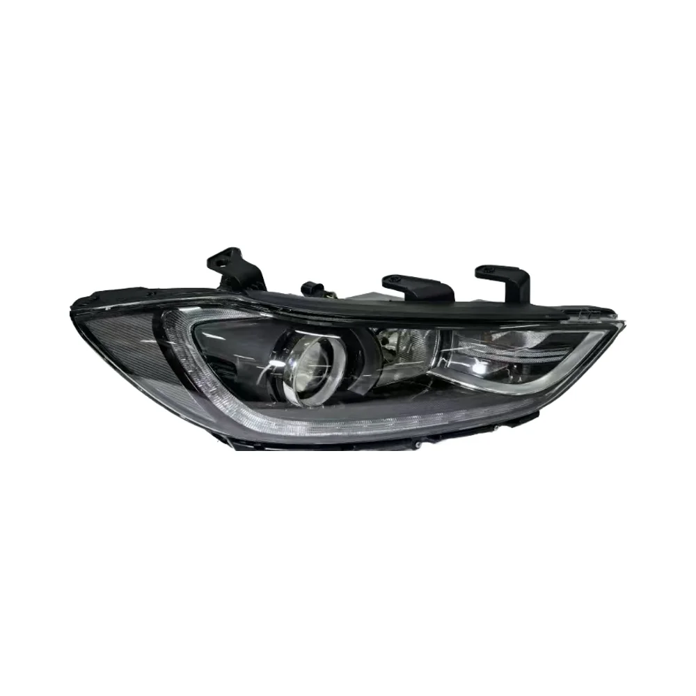 For 2016-2018 White Style Elantra Headlights LED/ HID Lamp Type for Cars 12V Yellow Light Source New Condition