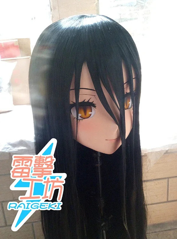 (RAIGEKI MAKS 31) Resin 3/4 Head Female/Girl Kigurumi Anime Cosplay Masks Crossdress Japan Role Lolita Crossdresser DOLL BJD Cos