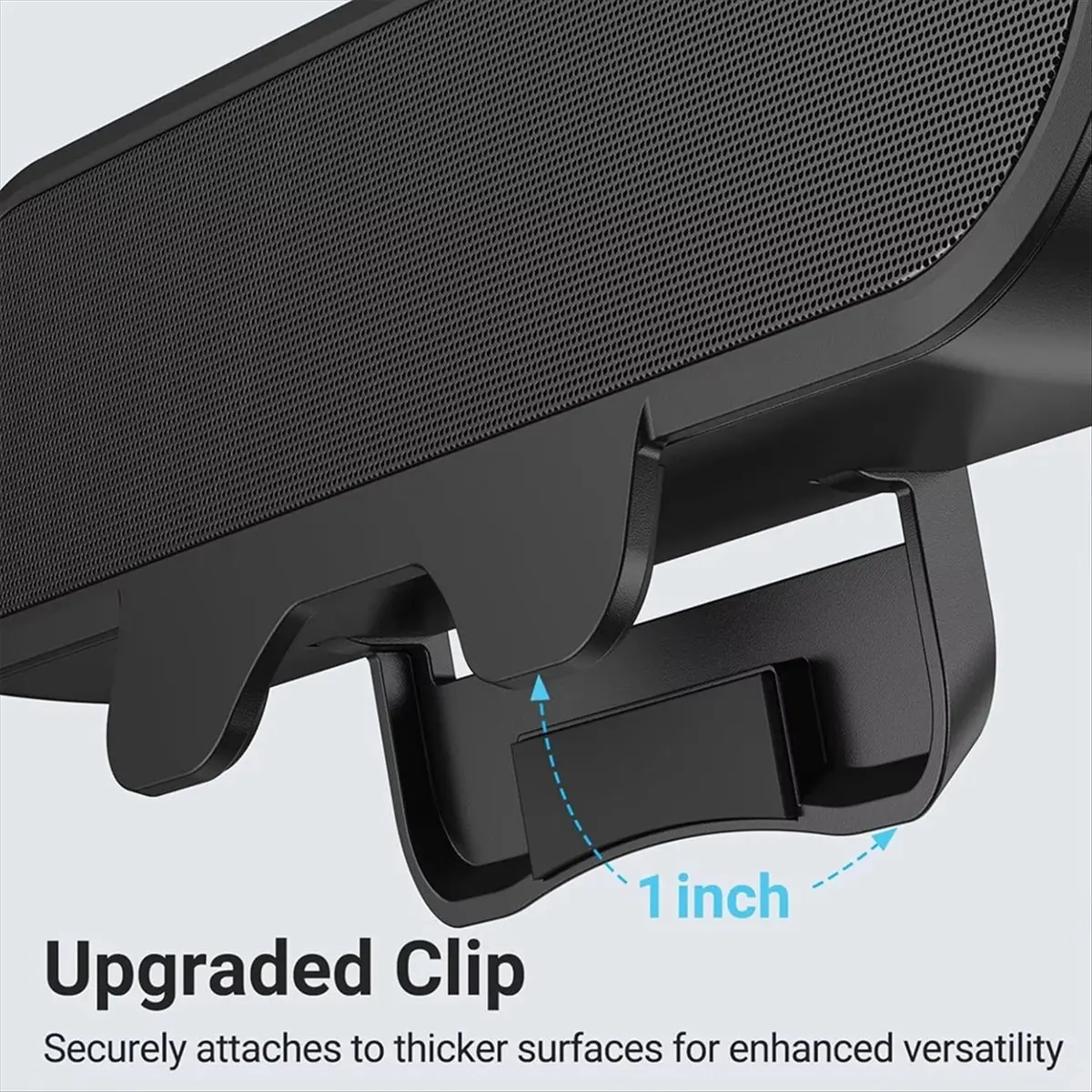 Okay 10W High Power Minimalist Computer Speakers for Desktop PC USB Monitor Speaker Bar with Clip-on Wired Desk
