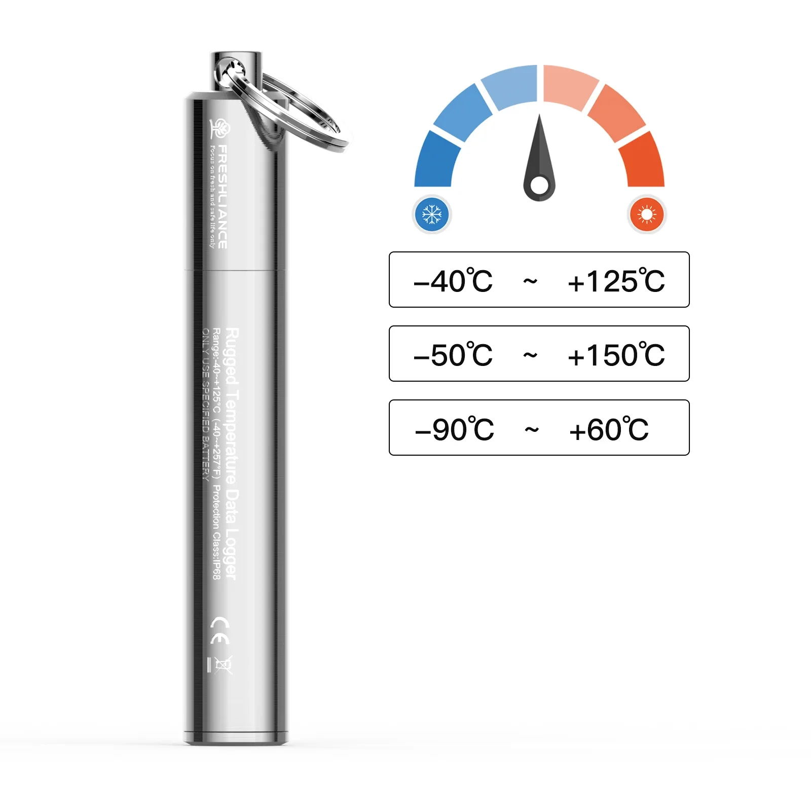 Waterproof Industrial Temperature Meter Temperature Precision Data Logger For Autoclave