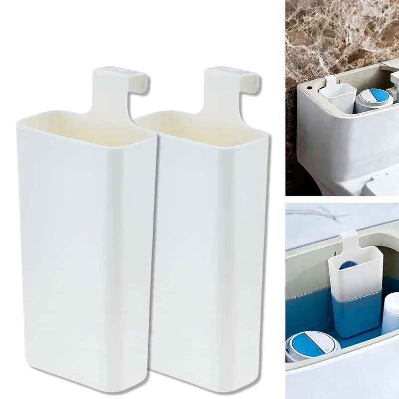 1/2Pc Toilet Solid Dispenser-Tank Replacement Part,Toilet Bowl Cleaner Buffer Box,Hanging Slow-Release Dispenser,Extend Cleaning