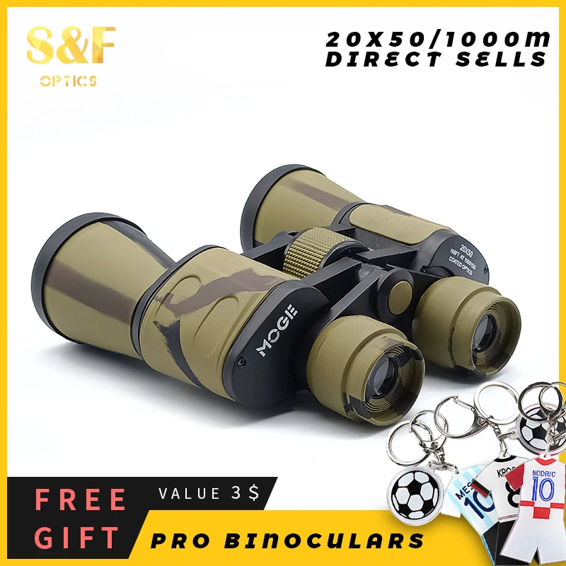 

S&F 20X50 Powerful 1000M Binoculars Long Range Telescope HD Military Night Vision Binaculars For Hunting Camping Equipment