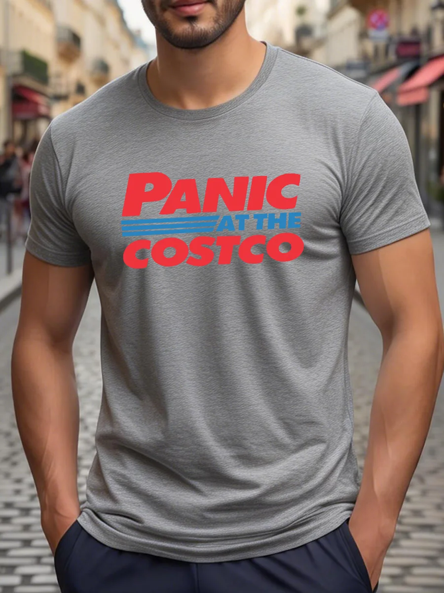 White Short-Sleeve T-Shirt with Red 