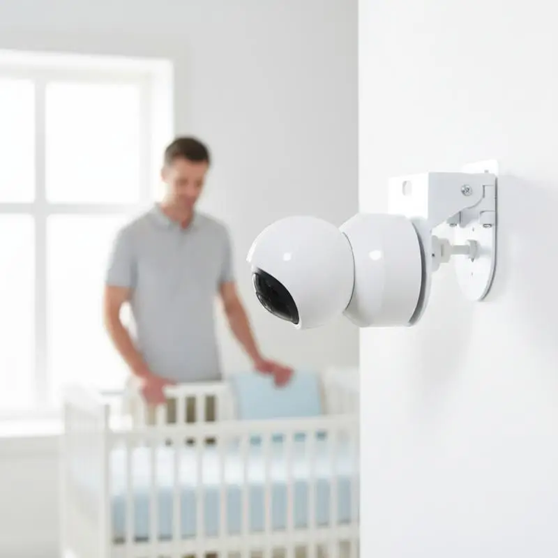 Wall Mount L Shape PTZ Camera Bracket with Glue Base Drill Free Easy Install for Home or Business Security view 3