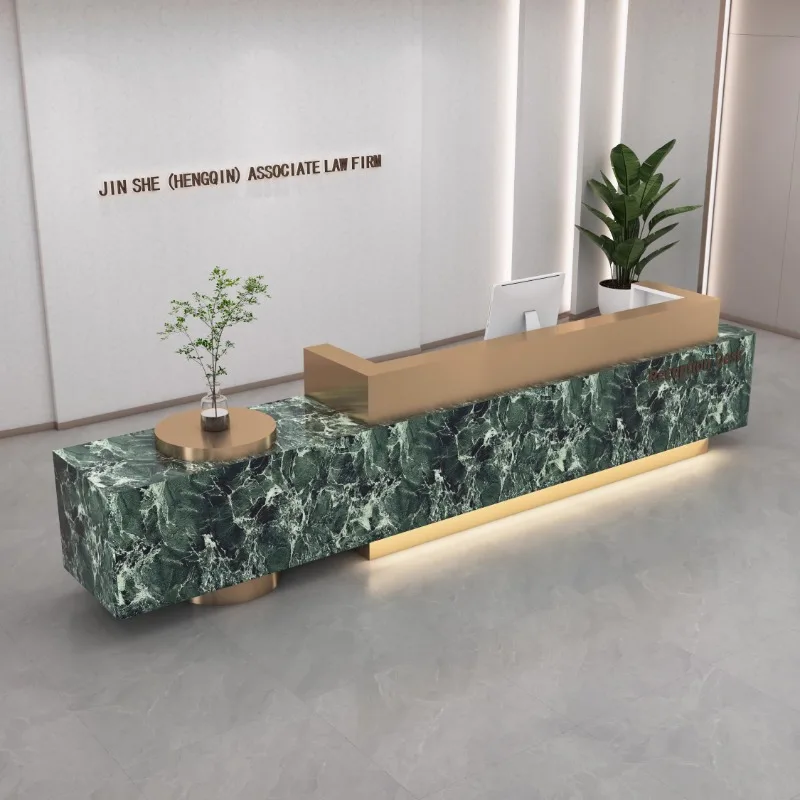 

Beauty Salon Modern Reception Desks Quality Customer Drawers Minimal Reception Desks Design Service Scrivania Office Furniture