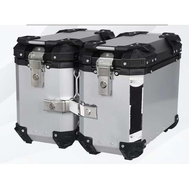 38L 1.35 Millimeters Thick Motorcycle Side Box Aluminum Alloy Rear Saddle Box Waterproof Rust  Customized Storage Boxes