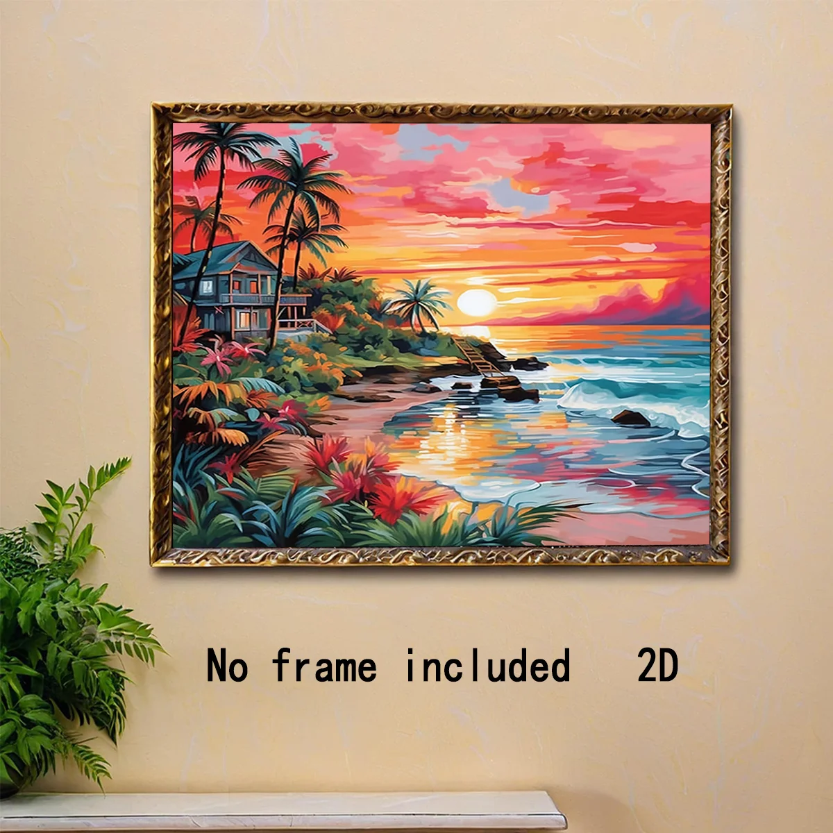 

500/1000/1200/2000PCS Puzzle Tropical Beach Sunset Jigsaw Creative Decompression Toys Family Fun Puzzles Home Wall Decor