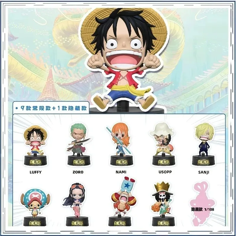 ONE PIECE Monkey D. Luffy Nami Caja Sorpresa Serie Isla del Hombre Pez Figura de Acción Juguetes de Moda Adorno Coleccionable