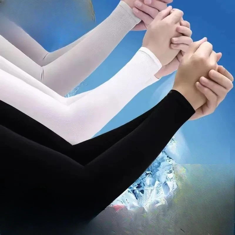 

Men's Ice Silk Sunscreen Sleeves Hand Sleeves Driving Outdoor Gloves