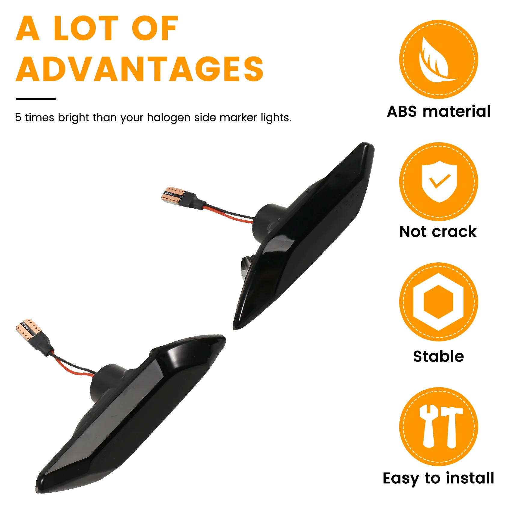 Ingenious-For Dacia Sandero Stepway MK3 Jogger Logan Renault Taliant LED Turn Signal Light Indicators Side Marker Lamps