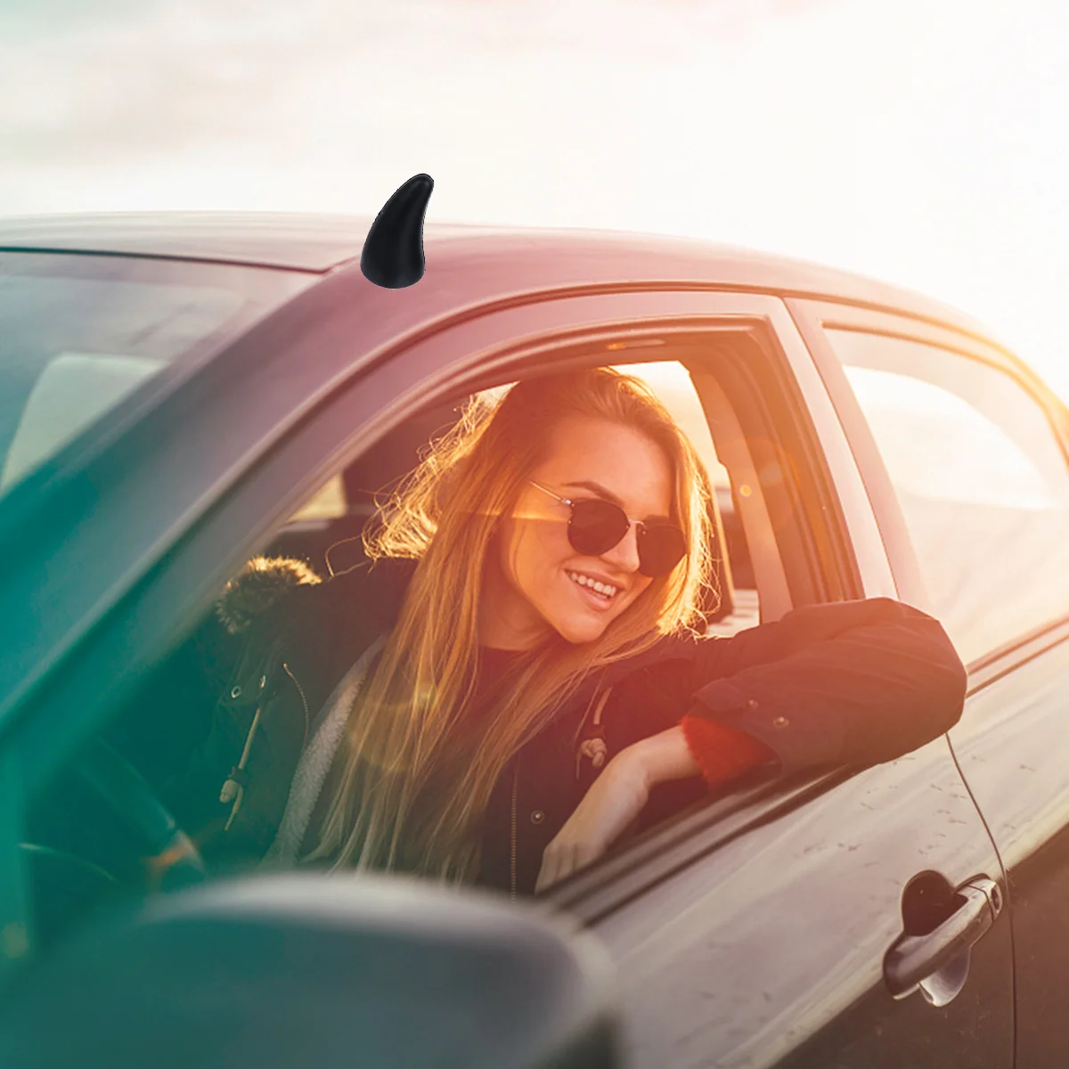 

1Pair Black 3D Devil Horns Stickers Car Roof Decor Halloween Auto Car Decoration Sticker 3D Devil Horns Stickers