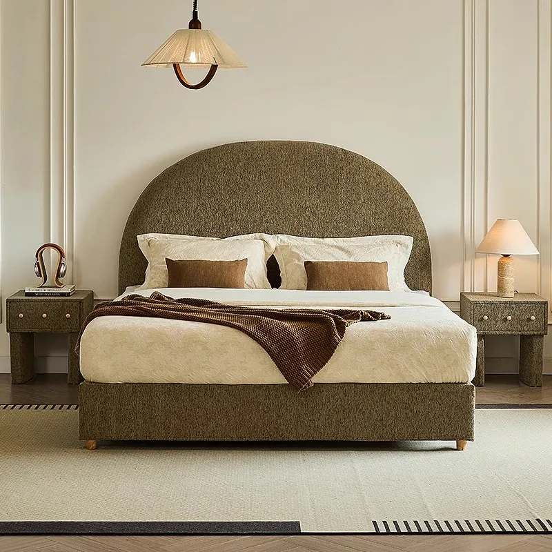 

Young Decoration Double Bed Box Elegant Green Household Headboards Double Bed Loft Frames LuxuryCamas De Dormitorio Furniture