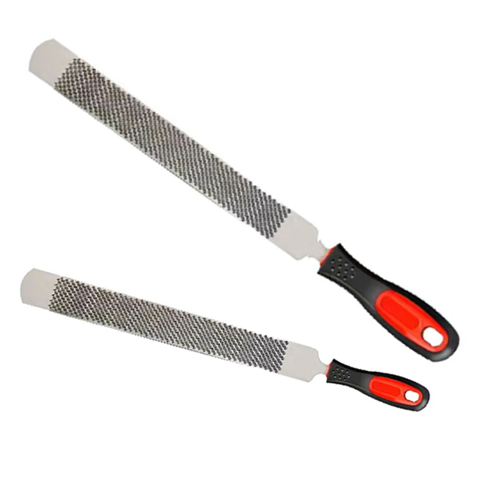 

1pc 8/14inch Horseshoe File Hoof Rasp HorseTrimming File With Rubber Handle Double-Sided Hoof Rasp File Horseshoe Repair Tools