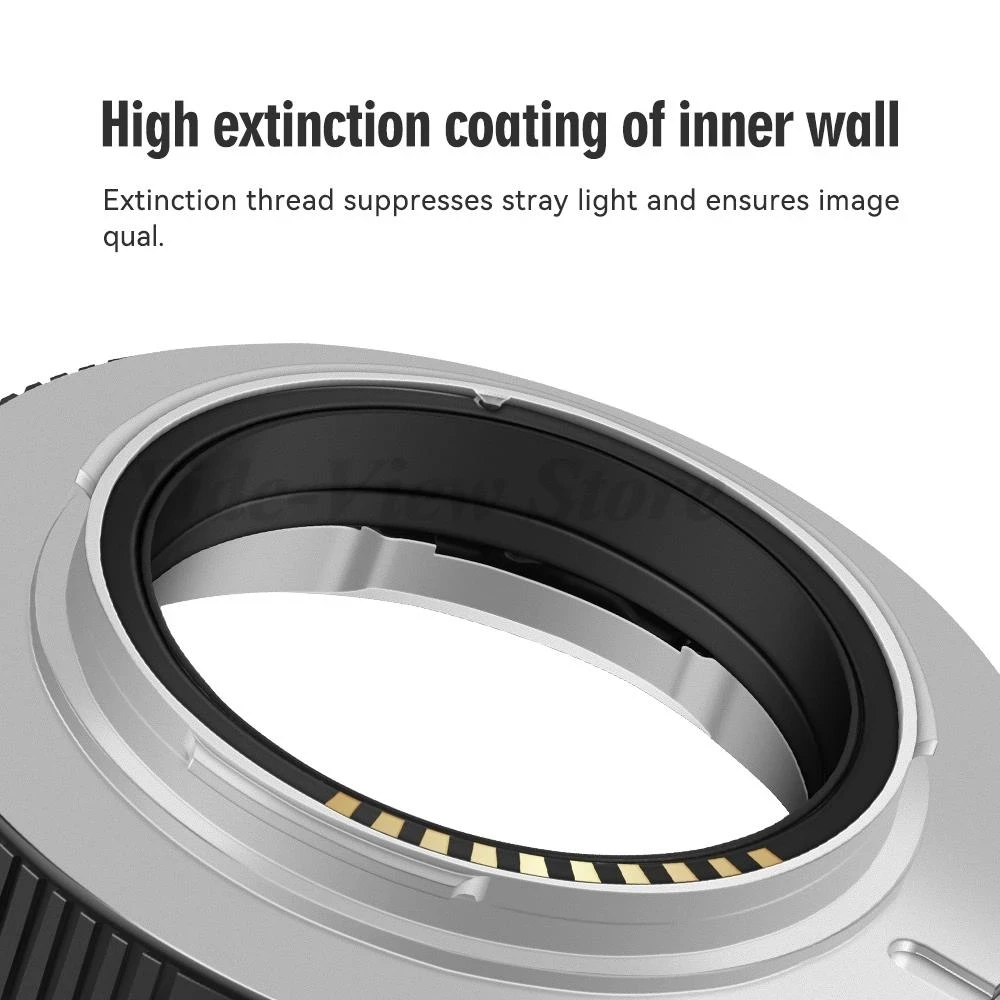 

EE1 M-E 6Bit Adapter Ring for Leica M Lens To E Camera Support Exif Transmission and Turn on Body Image Stabiliza
