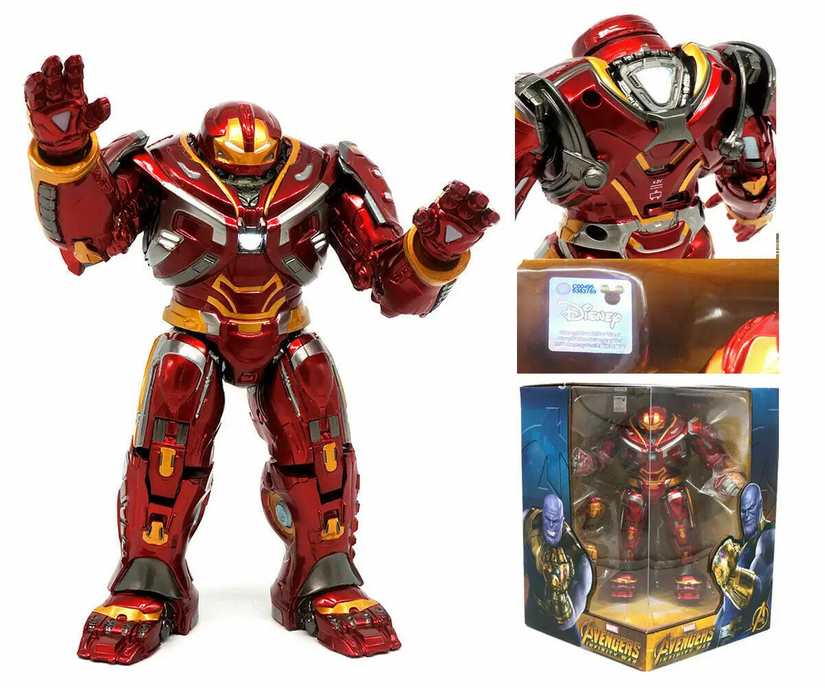 

ZD Original Iron Man Hulkbuster MK44 Thanos Marvel legends 10th Anniversary Memorial Collect Model Action Figure Gift USB Light