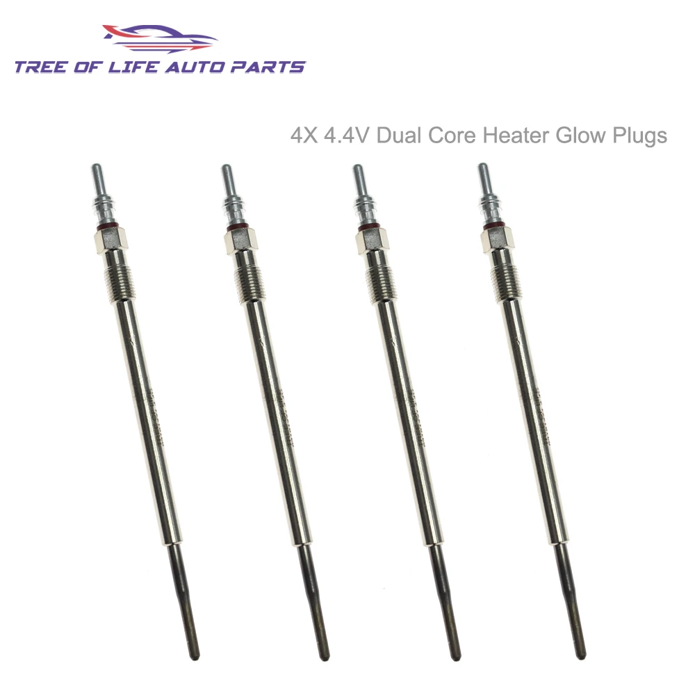 

4X 4.4V Glow Plugs For Fiat 500L 500X Bravo II Doblo Ducato Freemont Grande Punto Evo Idea Sedici 1.6 2.0 D Multijet 55200755