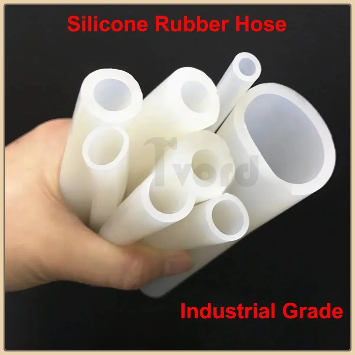 

1Meter Industrial Grade High Temp Resistant Soft Silicone Rubber Hose Capillary Pipe Tube Inner Dia 1-40mm