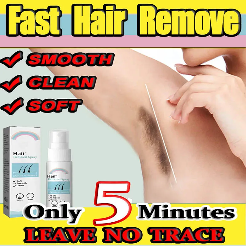 Permanent Hair Removal Spray Painless Hair Remover for Ladies Armpit Legs Arms Hair Growth Inhibitor Depilatory Body Cream Care