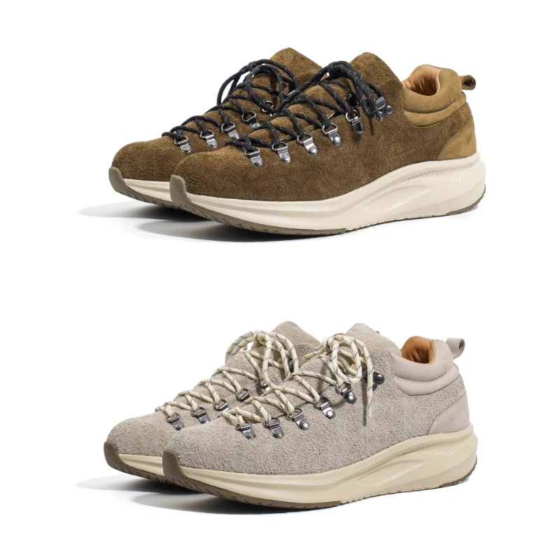 Genuine Leather Breathable Comfortable and Shock-absorbing Hiking Shoes Male Outdoor Waterproof Cowhide Casual Shoes for Men's