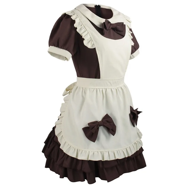 أزياء لوليتا خادمة تنكرية للفتيات ، خادمة نسائية لطيفة ، مريلة خادمة ، فستان أنمي كوس ، ملابس كاواي يابانية ، ملابس