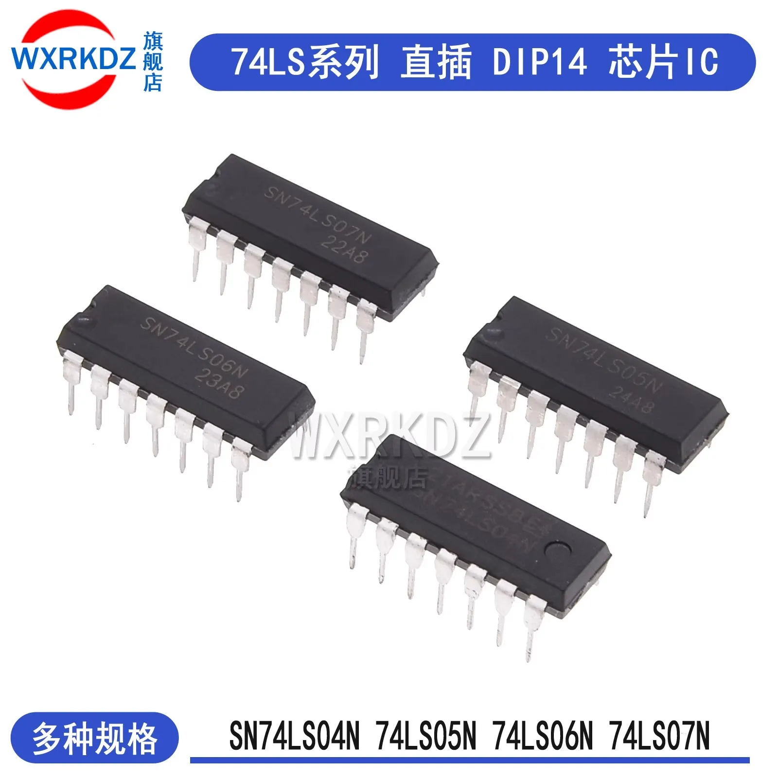 10PCS SN74LS04N 74LS05N 74LS06N 74LS06N DIP14 DIP-14 74LS series direct insertion integrated circuit IC