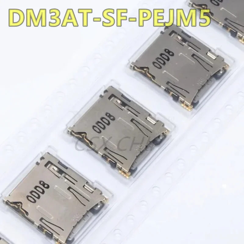 

50 шт./лот DM3AT-SF-PEJM5 SMD DM3AT-SF DM3AT разъем памяти-слот для ПК-карты высотой 1,68 мм 8 + 2