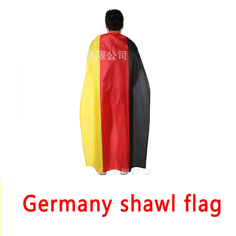 （TIKI FLAG）90x150cm Germany shawl flag Polyester Germany Shoulder FLAG Super Poly football 3x5 Feet Germany Flags