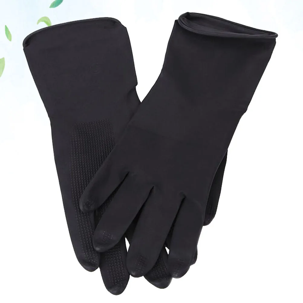 

5Pairs Non-Slip Hair Dye Gloves Waterproof Premium Reusable Hair Salon Gloves Barber Hand Protectors Textured Grip Beauty Tools