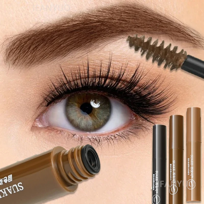 Máscara de Cejas de Larga Duración a Prueba de Agua en 3 Colores, Crema para Cejas, Sombra de Ojos, Maquillaje, Herramientas de Belleza con Cepillo, Tinte en Gel para Cejas